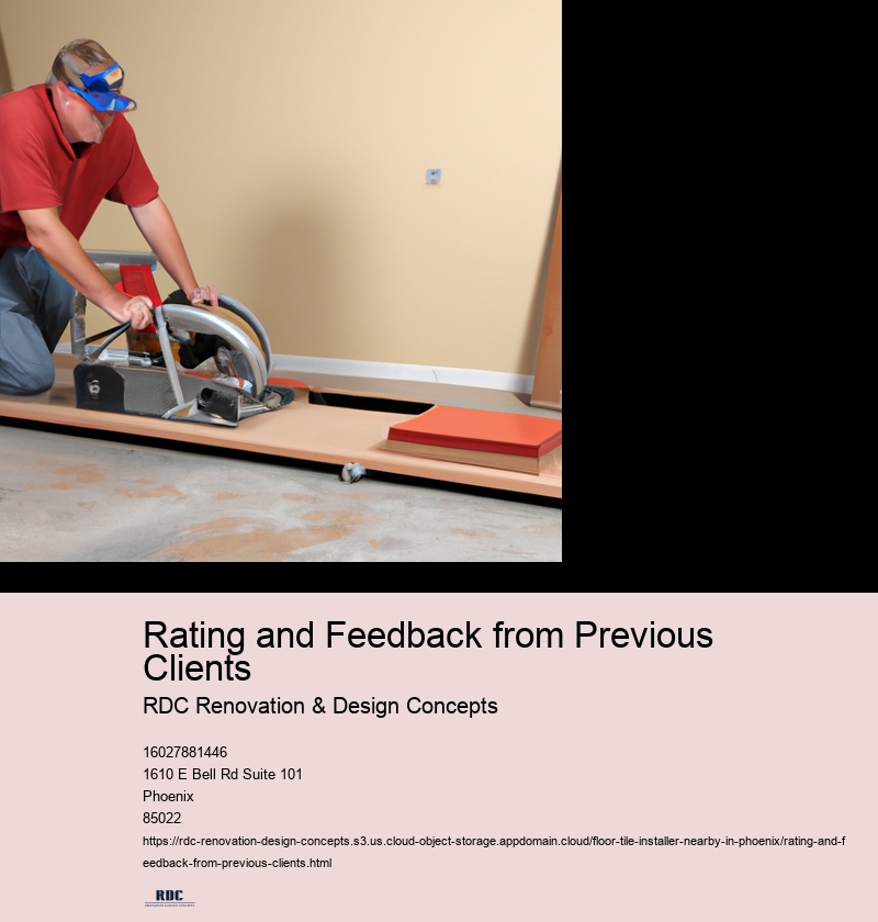 Rating and Feedback from Previous Clients